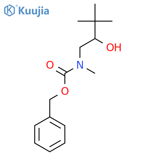 benzyl N-(2-hydroxy-3,3-dimethylbutyl)-N-methylcarbamate structure