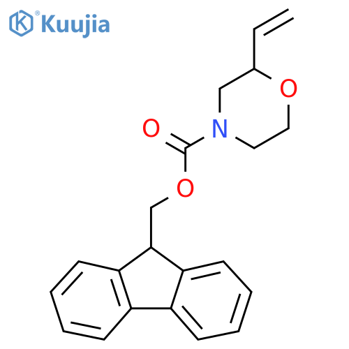 (9H-fluoren-9-yl)methyl 2-ethenylmorpholine-4-carboxylate structure