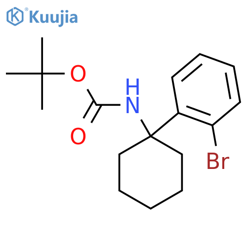 tert-butyl N-1-(2-bromophenyl)cyclohexylcarbamate structure