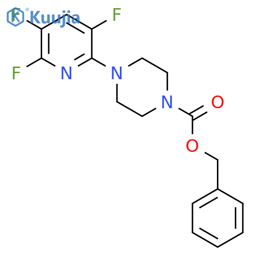 Benzyl 4-(3,5,6-trifluoropyridin-2-yl)piperazine-1-carboxylate structure