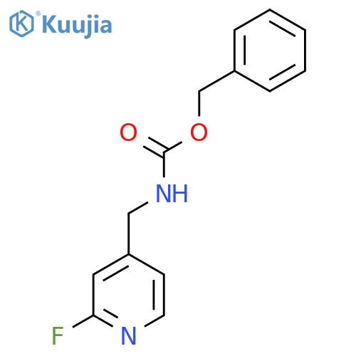 benzyl N-(2-fluoropyridin-4-yl)methylcarbamate structure