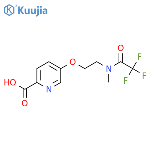 5-2-(2,2,2-trifluoro-N-methylacetamido)ethoxypyridine-2-carboxylic acid structure