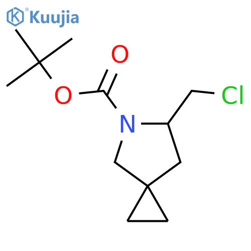Tert-butyl 6-(chloromethyl)-5-azaspiro[2.4]heptane-5-carboxylate structure