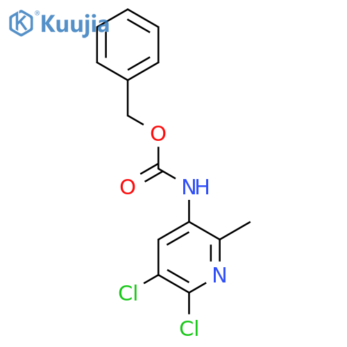 benzyl N-(5,6-dichloro-2-methylpyridin-3-yl)carbamate structure
