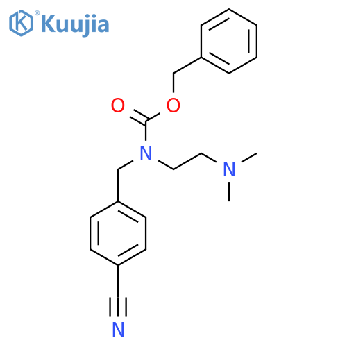 benzyl N-(4-cyanophenyl)methyl-N-2-(dimethylamino)ethylcarbamate structure
