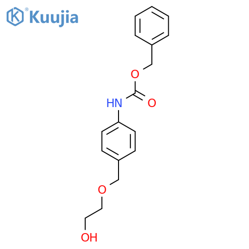 benzyl N-{4-(2-hydroxyethoxy)methylphenyl}carbamate structure