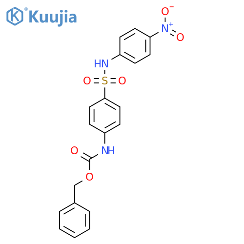 benzyl N-{4-(4-nitrophenyl)sulfamoylphenyl}carbamate structure