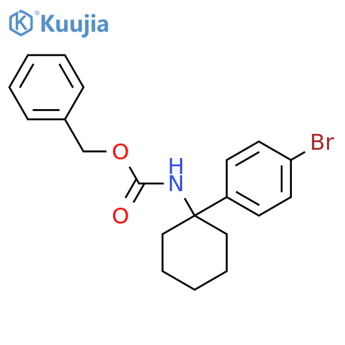 benzyl N-1-(4-bromophenyl)cyclohexylcarbamate structure