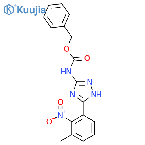 benzyl N-5-(3-methyl-2-nitrophenyl)-1H-1,2,4-triazol-3-ylcarbamate structure