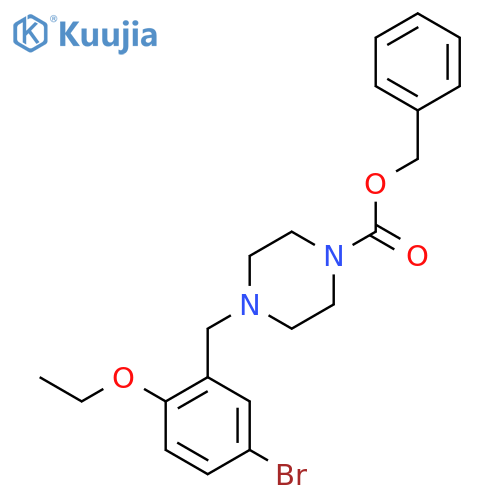 benzyl 4-(5-bromo-2-ethoxyphenyl)methylpiperazine-1-carboxylate structure
