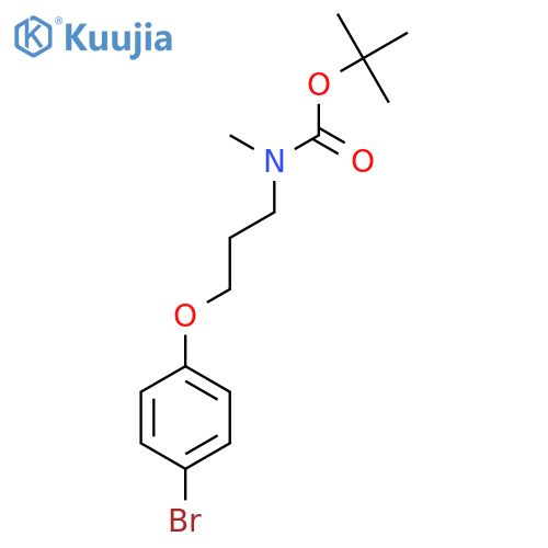 tert-butyl N-3-(4-bromophenoxy)propyl-N-methylcarbamate structure
