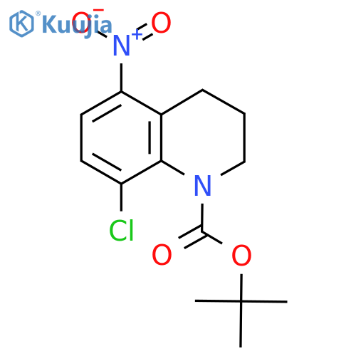 Tert-butyl 8-chloro-5-nitro-1,2,3,4-tetrahydroquinoline-1-carboxylate structure