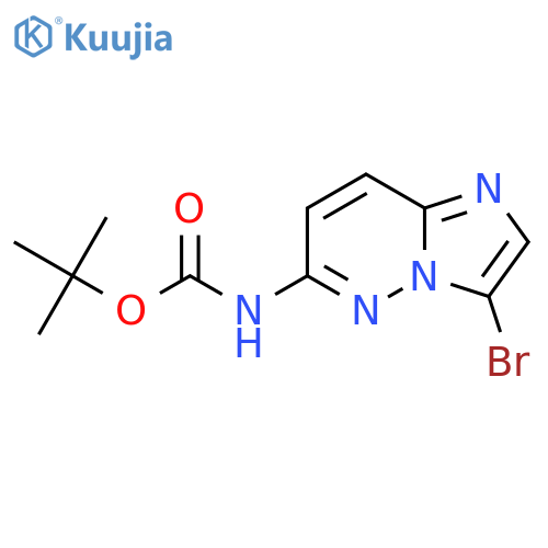 tert-butyl N-{3-bromoimidazo1,2-bpyridazin-6-yl}carbamate structure