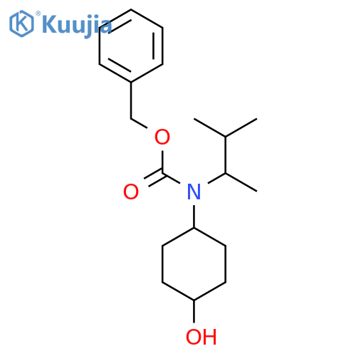 benzyl N-(4-hydroxycyclohexyl)-N-(3-methylbutan-2-yl)carbamate structure