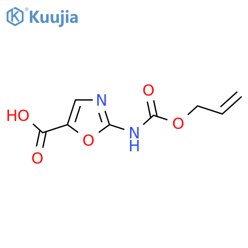 2-{(prop-2-en-1-yloxy)carbonylamino}-1,3-oxazole-5-carboxylic acid structure