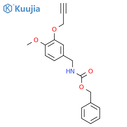 benzyl N-{4-methoxy-3-(prop-2-yn-1-yloxy)phenylmethyl}carbamate structure