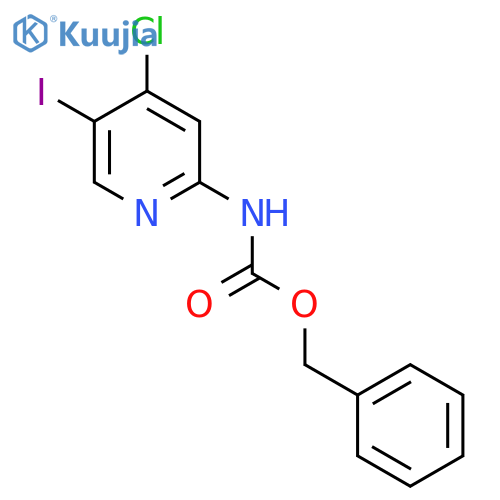 benzyl N-(4-chloro-5-iodopyridin-2-yl)carbamate structure