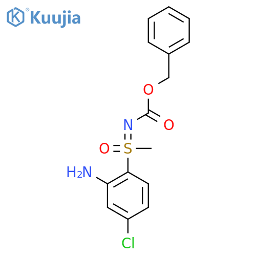 benzyl N-(2-amino-4-chlorophenyl)(methyl)oxo-lambda6-sulfanylidenecarbamate structure