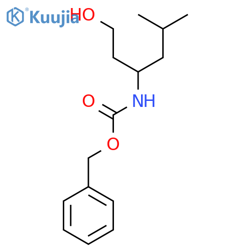 benzyl N-(1-hydroxy-5-methylhexan-3-yl)carbamate structure