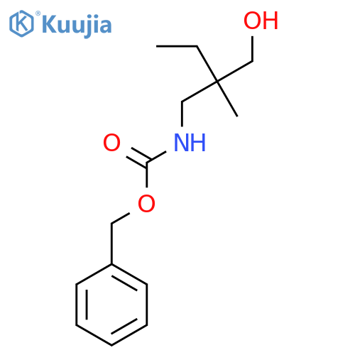 benzyl N-(2-ethyl-3-hydroxy-2-methylpropyl)carbamate structure