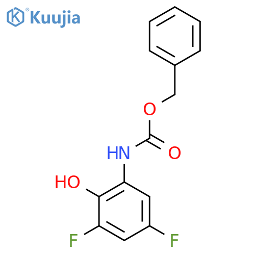 benzyl N-(3,5-difluoro-2-hydroxyphenyl)carbamate structure