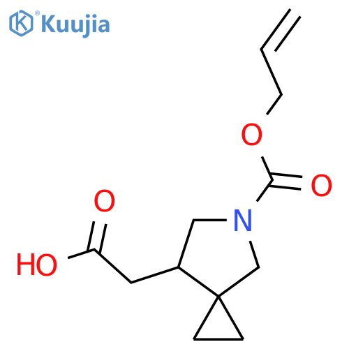 2-{5-(prop-2-en-1-yloxy)carbonyl-5-azaspiro2.4heptan-7-yl}acetic acid structure