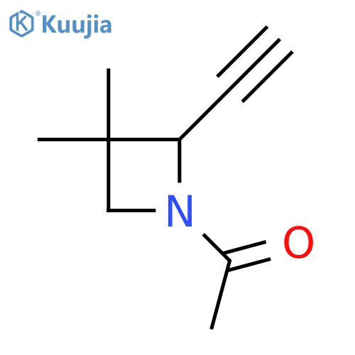 1-(2-Ethynyl-3,3-dimethylazetidin-1-yl)ethan-1-one structure