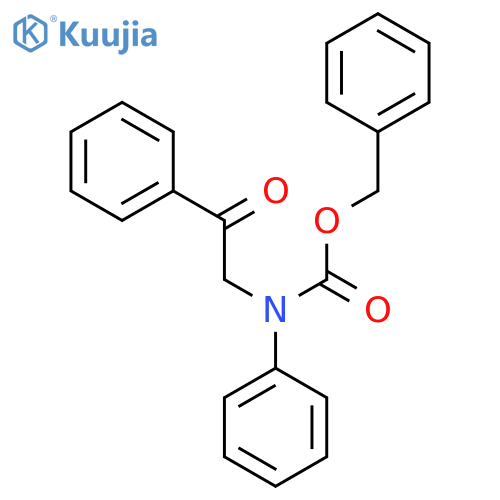 benzyl N-(2-oxo-2-phenylethyl)-N-phenylcarbamate structure