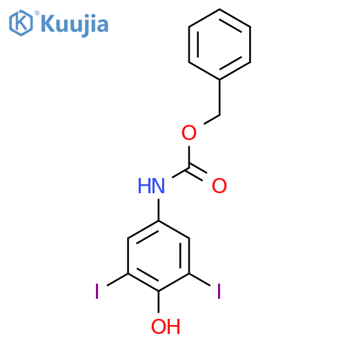 benzyl N-(4-hydroxy-3,5-diiodophenyl)carbamate structure