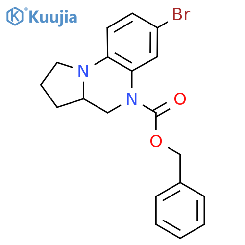 benzyl 7-bromo-1H,2H,3H,3aH,4H,5H-pyrrolo1,2-aquinoxaline-5-carboxylate structure