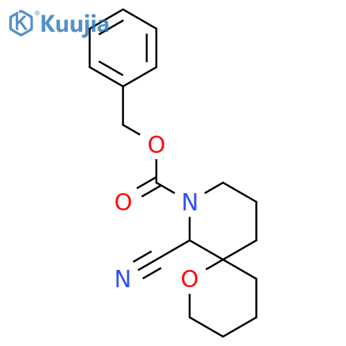 benzyl 7-cyano-1-oxa-8-azaspiro5.5undecane-8-carboxylate structure