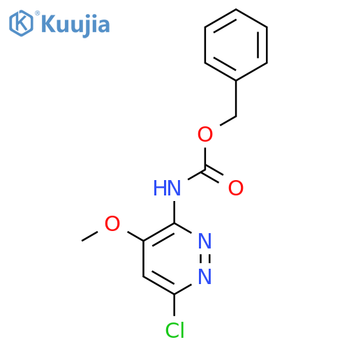benzyl N-(6-chloro-4-methoxypyridazin-3-yl)carbamate structure