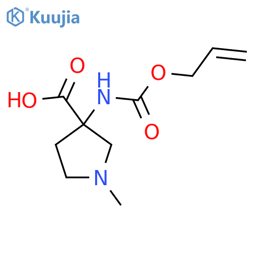 1-methyl-3-{(prop-2-en-1-yloxy)carbonylamino}pyrrolidine-3-carboxylic acid structure