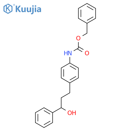 benzyl N-4-(3-hydroxy-3-phenylpropyl)phenylcarbamate structure