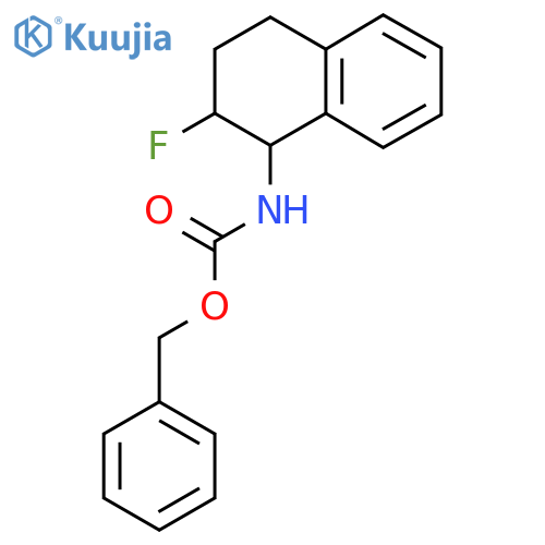 benzyl N-(2-fluoro-1,2,3,4-tetrahydronaphthalen-1-yl)carbamate structure