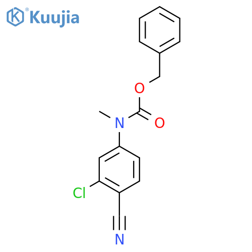 benzyl N-(3-chloro-4-cyanophenyl)-N-methylcarbamate structure