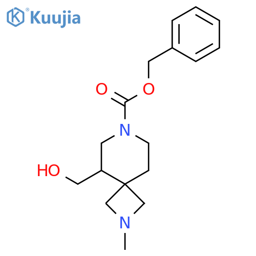 Benzyl 5-(hydroxymethyl)-2-methyl-2,7-diazaspiro[3.5]nonane-7-carboxylate structure