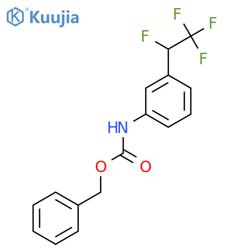 benzyl N-3-(1,2,2,2-tetrafluoroethyl)phenylcarbamate structure