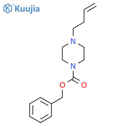 Benzyl 4-(but-3-en-1-yl)piperazine-1-carboxylate structure
