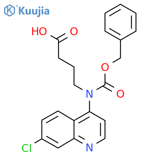 4-{[(Benzyloxy)carbonyl](7-chloroquinolin-4-yl)amino}butanoic acid structure