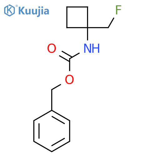 benzyl N-[1-(fluoromethyl)cyclobutyl]carbamate structure