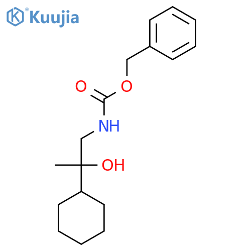 benzyl N-(2-cyclohexyl-2-hydroxypropyl)carbamate structure