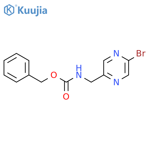 benzyl N-(5-bromopyrazin-2-yl)methylcarbamate structure