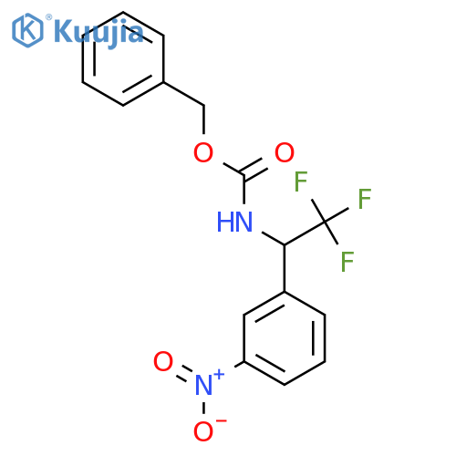 benzyl N-2,2,2-trifluoro-1-(3-nitrophenyl)ethylcarbamate structure