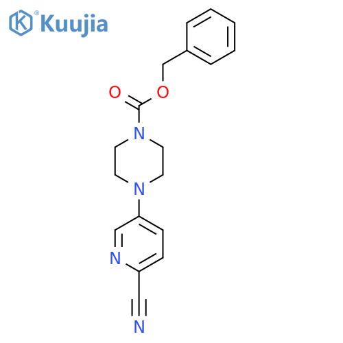 Benzyl 4-(6-cyanopyridin-3-yl)piperazine-1-carboxylate structure