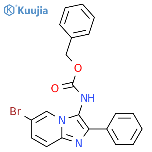 benzyl N-{6-bromo-2-phenylimidazo1,2-apyridin-3-yl}carbamate structure
