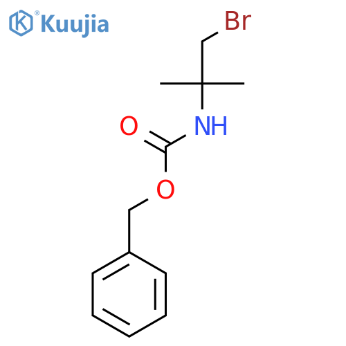 benzyl N-(1-bromo-2-methylpropan-2-yl)carbamate structure