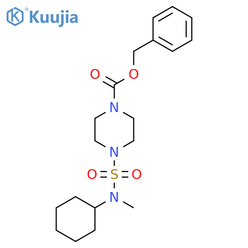 benzyl 4-cyclohexyl(methyl)sulfamoylpiperazine-1-carboxylate structure
