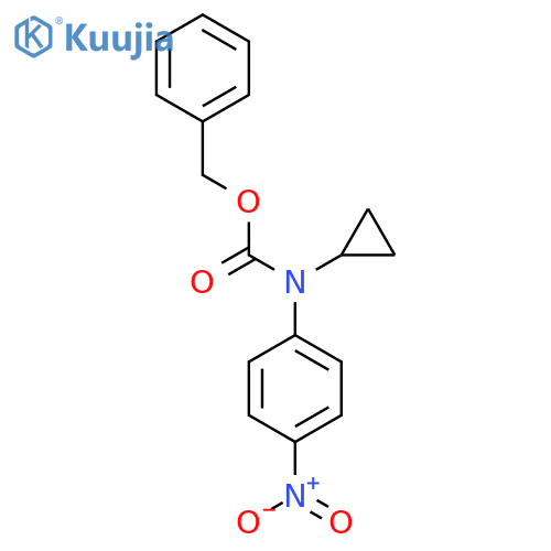 benzyl N-cyclopropyl-N-(4-nitrophenyl)carbamate structure