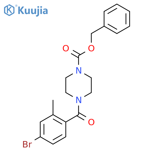 Benzyl 4-(4-bromo-2-methylbenzoyl)piperazine-1-carboxylate structure